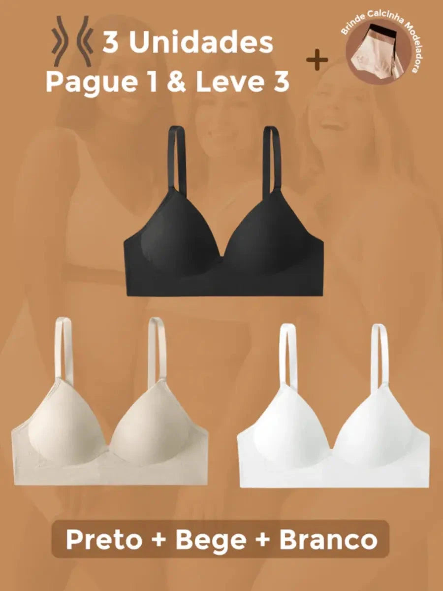 Sutiã Modelador Libelle (Compre 1 & Leve 3) - Máxima sustentação e conforto