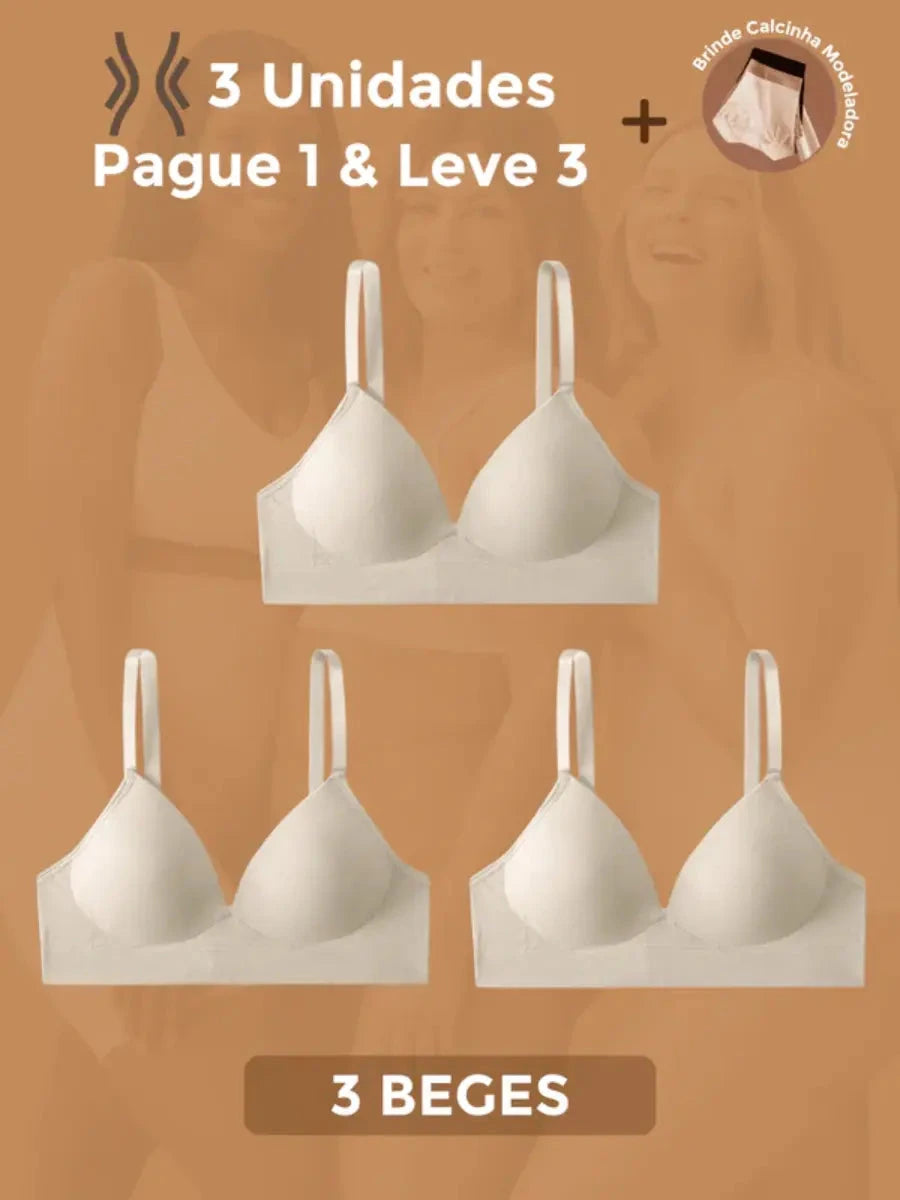 Sutiã Modelador Libelle (Compre 1 & Leve 3) - Máxima sustentação e conforto