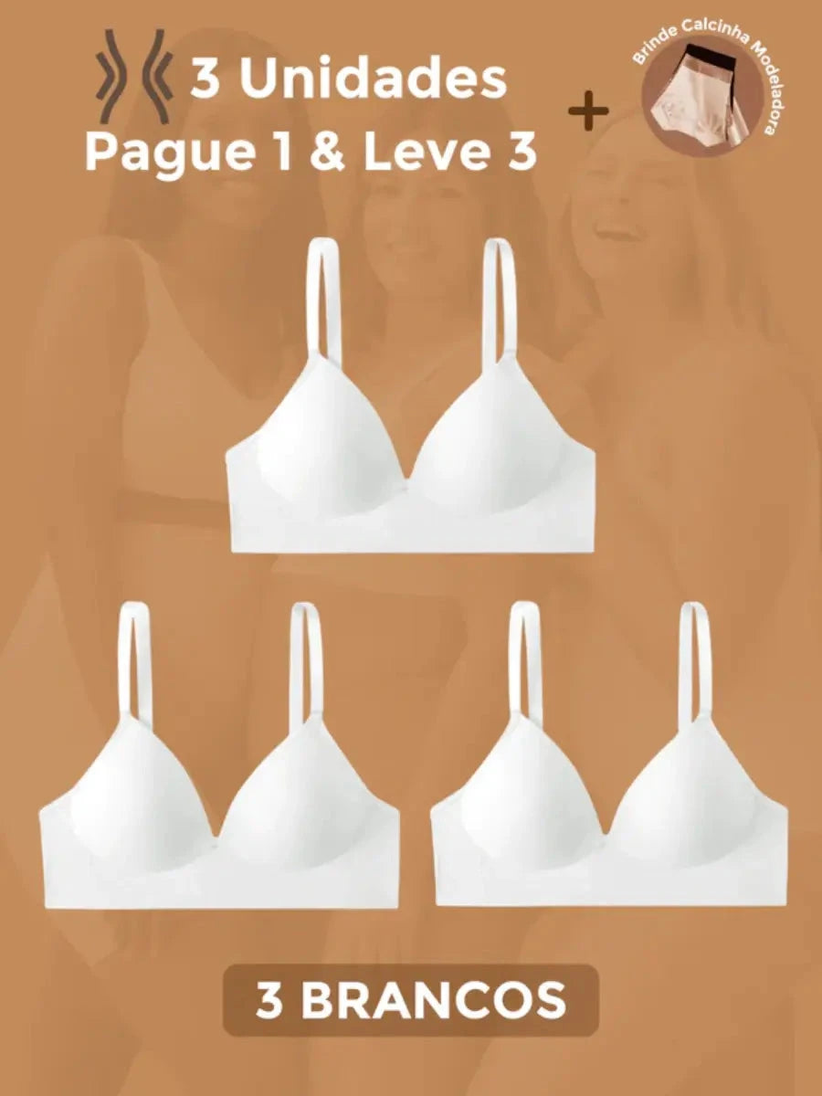 Sutiã Modelador Libelle (Compre 1 & Leve 3) - Máxima sustentação e conforto